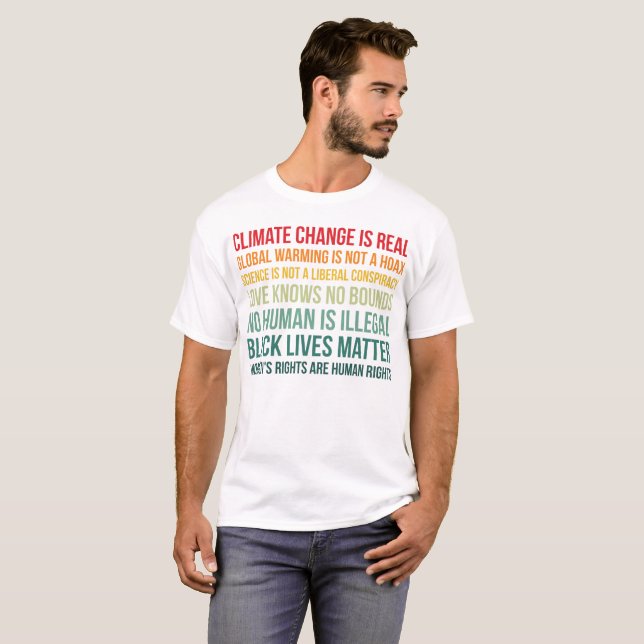 Camiseta Ciência O Aquecimento Global Das Mudanças Climátic (Frente Completa)