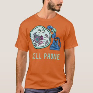 Camiseta Ciência Piada Lover Célula Telefone Celular Biolog