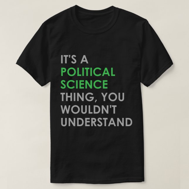 Camiseta Ciência Política (Frente do Design)