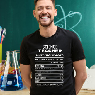 Camiseta Ciência Professora Nutrição Fala T-Shirt Engraçado