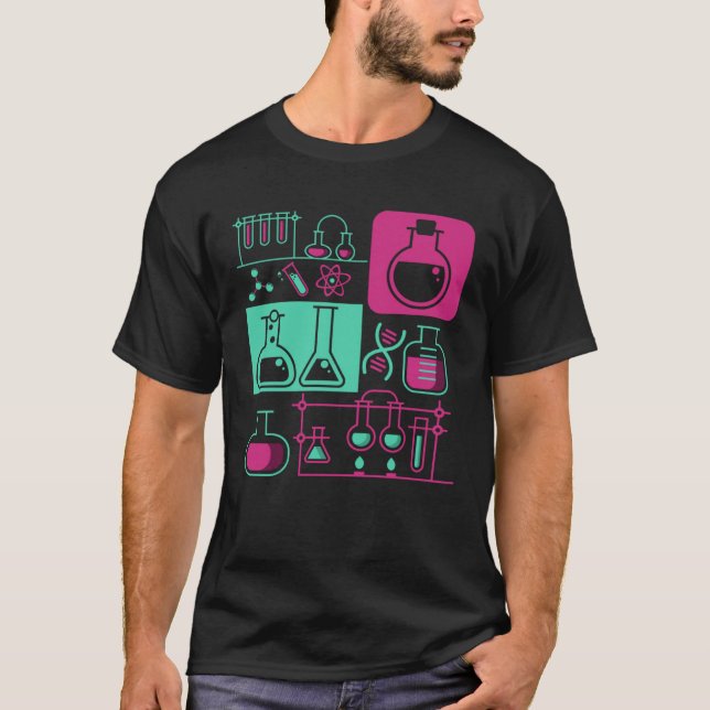 Camiseta Ciência química da pesquisa de laboratório de quím (Frente)