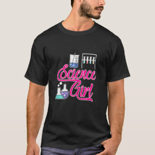 Camiseta Ciência Rapariga Stem Biology Chemistry Physics Wo