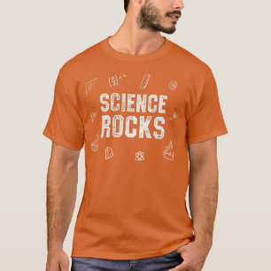 Camiseta Ciência Rocks Engraçada Química de Biologia Matemá
