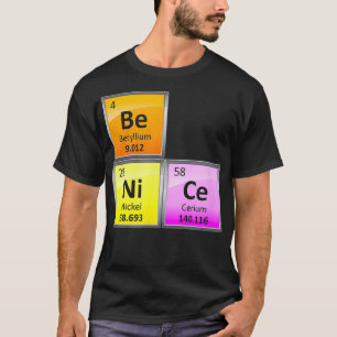 Camiseta Ciência Seja Bela Química Periódica de Elementos d
