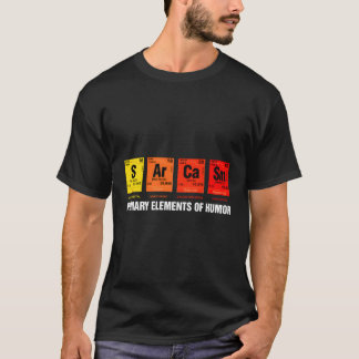 Camiseta Ciência T-Shirt Sarcasm S Ar Ca Sm Elemento Primár