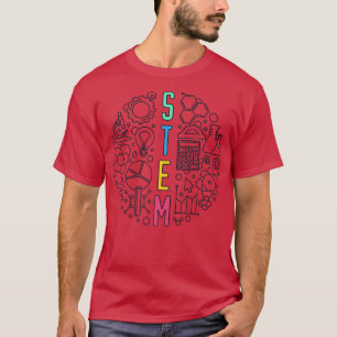 Camiseta Ciência, Tecnologia, Engenharia e Matemática - STE