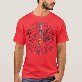 Camiseta Ciência, Tecnologia, Engenharia e Matemática - STE