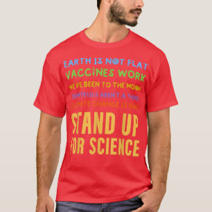 Camiseta Ciência - Terra não é Vacinas planas