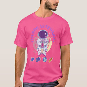 Camiseta Ciência Viagem Espacial Astronomia Fofo Futuro Ast