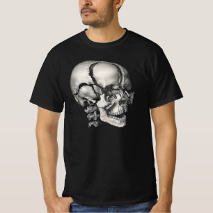 Camiseta Ciência Vintage Anatomia Humana, Crânio Antigo