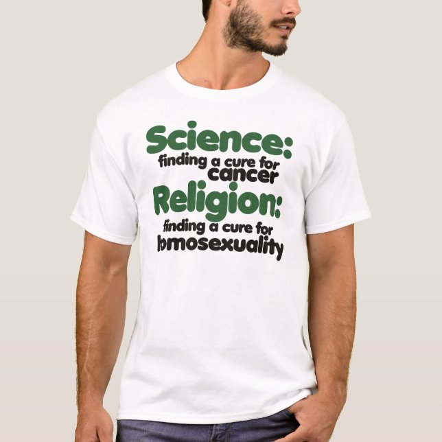 Camiseta Ciência VS Religião (Frente)