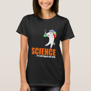 Camiseta Ciências Ensinam-Se Como Unicórnios Mágicos Mas