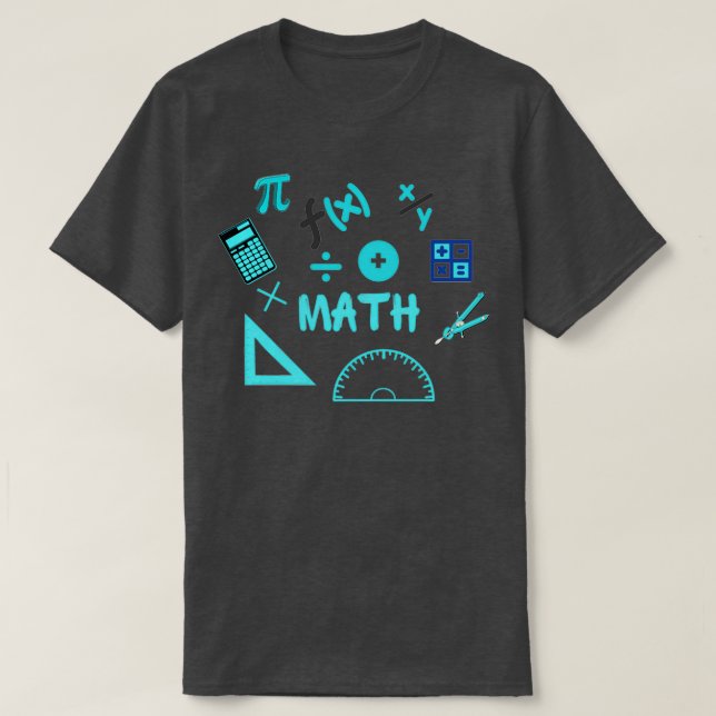 Camiseta ciências matemáticas (Frente do Design)