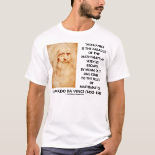 Camiseta Ciências matemáticas dos mecânicos de Leonardo 