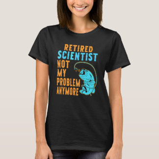 Camiseta Cientista Aposentado Pescando Aposentadoria