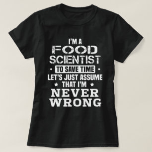 Camiseta Cientista comida