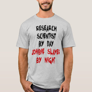 Camiseta Cientista da pesquisa do assassino do zombi