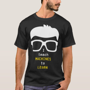 Camiseta Cientista de Dados Ensino Máquinas para Aprender 