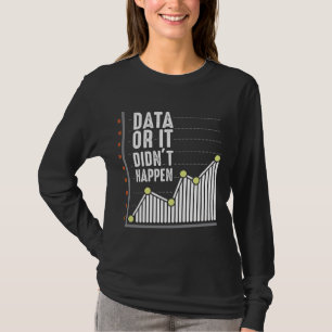 Camiseta Cientista de Estatísticas do Analista de Comporta