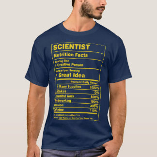 Camiseta Cientista de Fatos Nutricionais