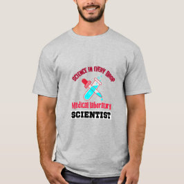 Camiseta Cientista do laboratório médico.