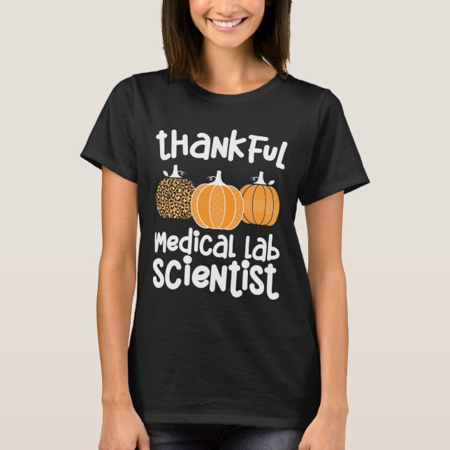 Camiseta Cientista do Laboratório Médico de Agradecimento M (Frente)