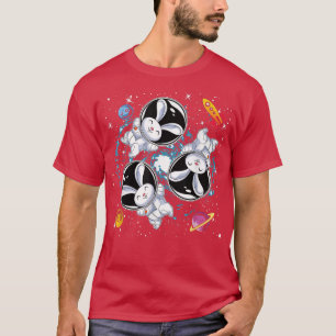 Camiseta Cientista Espacial dos Planetas de Foguetes Animai