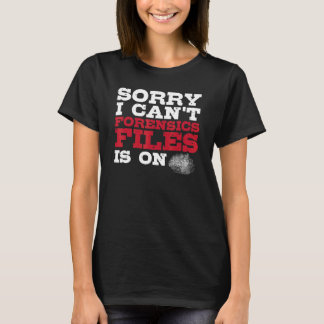 Camiseta Cientista Forense Investigador de Crimes  Ciência 