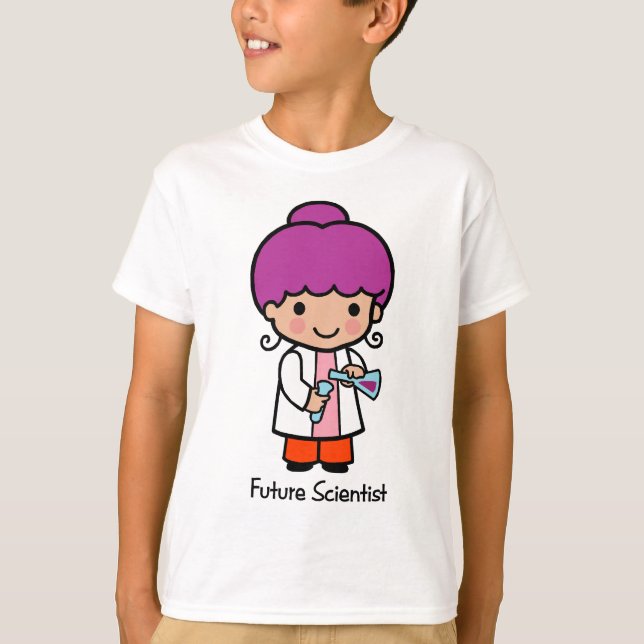 Camiseta Cientista futuro - menina (Frente)