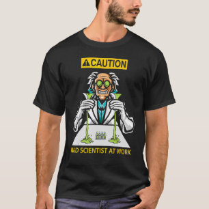 Camiseta Cientista Louco No Trabalho