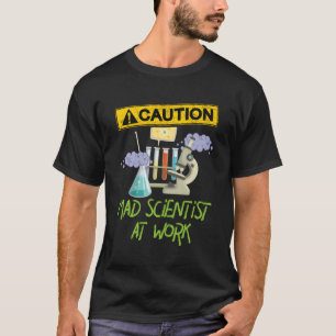 Camiseta Cientista Louco No Trabalho, Cientista