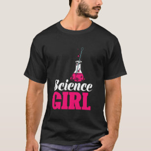 Camiseta Cientista Nerd Mulheres Meninas Cute Chemi