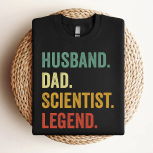 Camiseta Cientista Pai Marido Legendo Engraçado Cientista