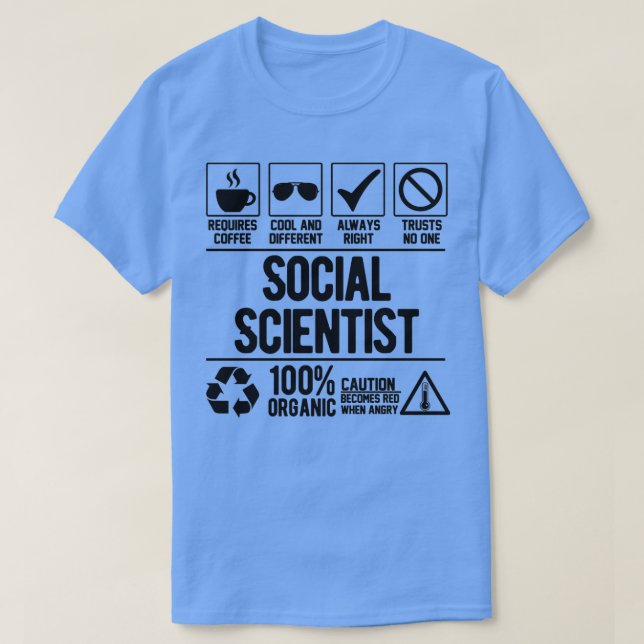 Camiseta Cientista social (Frente do Design)