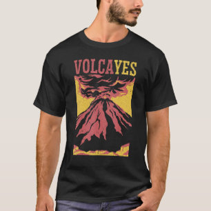 Camiseta Cientista vulcânico Geológico da Ciência da Terra