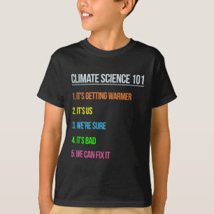 Camiseta Cientistas das Mudanças Climáticas do Dia Mundial