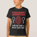 Camiseta Cientistas forenses do Forense Science Investigato<br><div class="desc">Detetive Forense Science Investigator Forensics. Forense Science cita Investigador.</div>