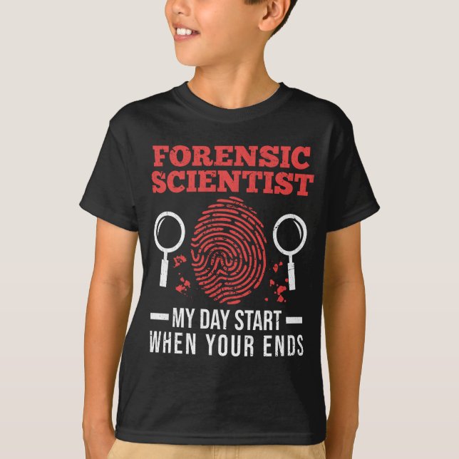 Camiseta Cientistas forenses do Forense Science Investigato (Frente)