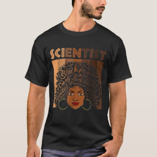 Camiseta Cientistas Negros Melanin Mulheres Roupa Americana