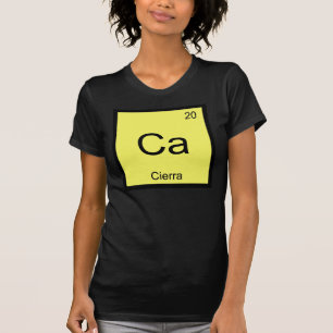 Camiseta Cierra Name Chemistry Elemento Periódico