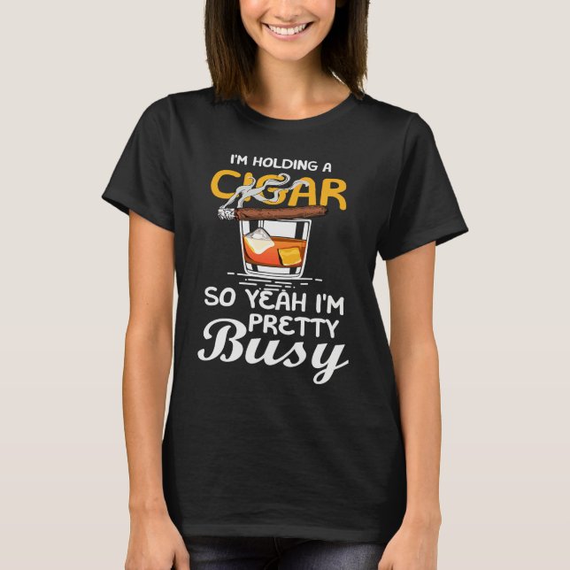 Camiseta Cigar Smoking Father Great (Frente)