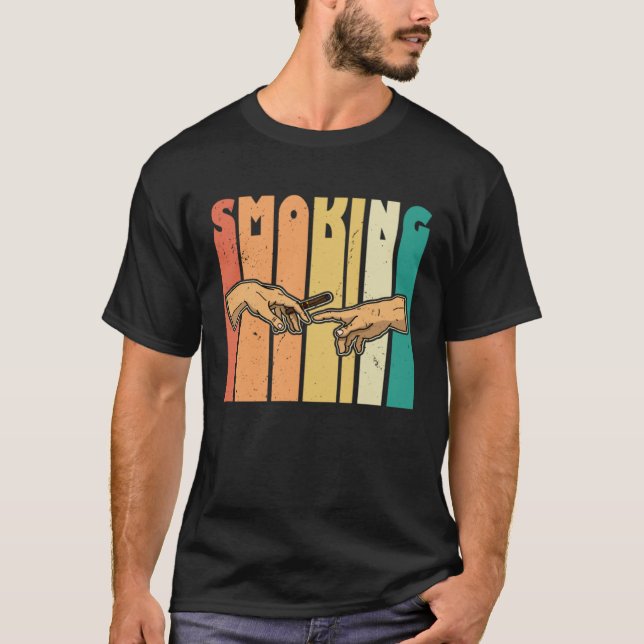 Camiseta Cigar Whiskey Smoking Smoker Dad (Frente)