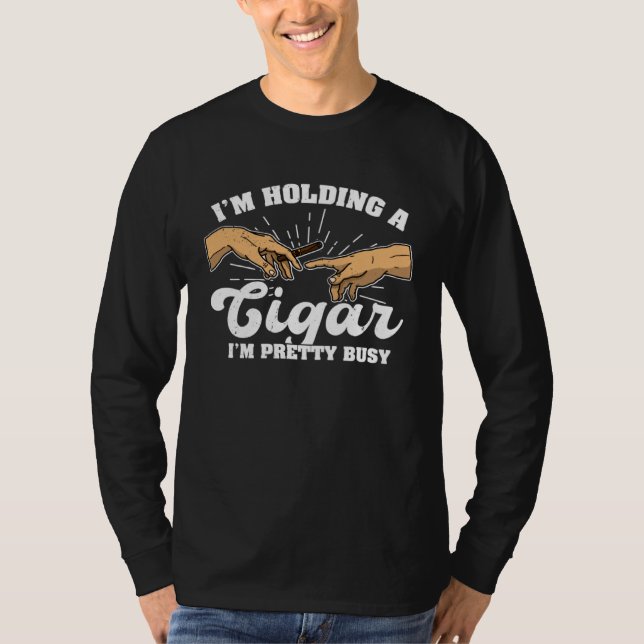 Camiseta Cigar Whiskey Smoking Smoker Dad 4 (Frente)