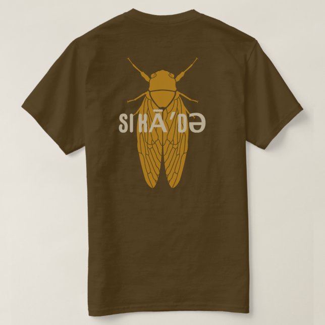 Camiseta Cigarra (Verso do Design)