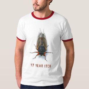Camiseta Cigarra de um comichão de 17 anos