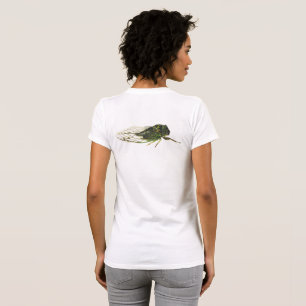 Camiseta Cigarra do Dia de Cachorro Cigarra de Linne em uma