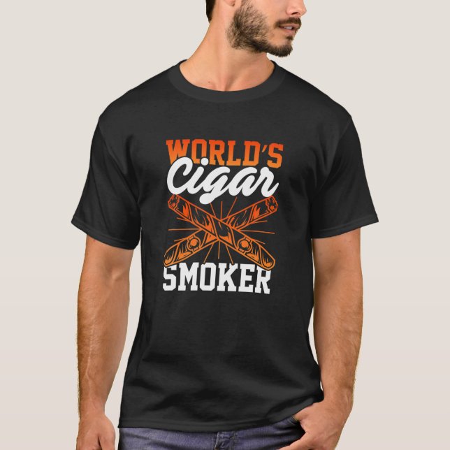 Camiseta Cigarro Cigarro Cigarro Fumante Cigarro Cigarro Ci (Frente)