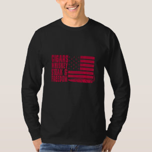 Camiseta Cigarro Fumante Aficionado Charuto Whisky Liberdad