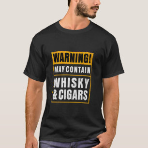 Camiseta Cigarro Fumante Charuto Engraçado Uísque