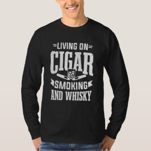 Camiseta Cigarro Fumante Cigarros Fumantes Cigarro Homens